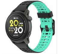 GIOPUEY Cinturini Compatibile con COROS Pace 2/Apex 2/42MM, Morbido TPU Cinturino [Design a Colori di Giunzione] - Black/Blue