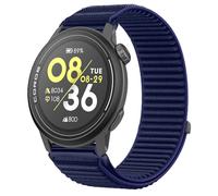 GIOPUEY Cinturini Compatibile con COROS Pace 4, Nylon Traspirante Sport Loop Cinturino in Morbido Nylon Intrecciato Strap Band - Darkblue