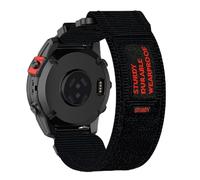 GIOPUEY Cinturini Compatibile con COROS VERTIX 1/Falcon, Cinturino in Morbido Nylon Intrecciato [Unisex] [Traspirante] - Black