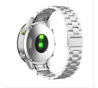 GIOPUEY Cinturini Compatibile con COROS VERTIX 2/2S, Acciaio Inossidabile Cinturino [Resistente all'Usura] - Silver