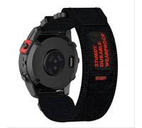 GIOPUEY Cinturini Compatibile con COROS VERTIX 2/2S, Cinturino in Morbido Nylon Intrecciato [Unisex] [Traspirante] - Black