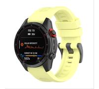 GIOPUEY Cinturini Compatibile con COROS VERTIX 2/2S, Morbido Silicone Cinturino [Resistente all'Usura] [Traspirante] - Yellow