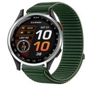 GIOPUEY Cinturini Compatibile con Garmin Approach S44, Nylon Traspirante Sport Loop Cinturino in Morbido Nylon Intrecciato Strap Band - Darkgreen