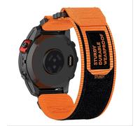 GIOPUEY Cinturini Compatibile con Garmin Fenix 8 51MM/Enduro 3, Cinturino in Morbido Nylon Intrecciato [Unisex] [Traspirante] - Orange