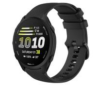 GIOPUEY Cinturini Compatibile con Garmin Forerunner 170 Music, Morbido Silicone Cinturino [Resistente all'Usura] [Traspirante] - Black