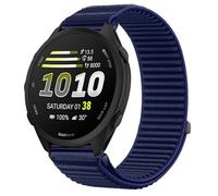 GIOPUEY Cinturini Compatibile con Garmin Forerunner 170 Music, Nylon Traspirante Sport Loop Cinturino in Morbido Nylon Intrecciato Strap Band - Darkblue