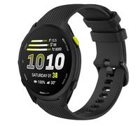 GIOPUEY Cinturini Compatibile con Garmin Forerunner 70, Morbido Silicone Cinturino [Resistente all'Usura] [Traspirante] - Black