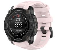 GIOPUEY Cinturini Compatibile con Garmin Instinct 3 50mm, Morbido Silicone Cinturino [Resistente all'Usura] [Traspirante] - Pink