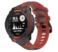 GIOPUEY Cinturini Compatibile con Garmin instinct 3 50mm, Morbido TPU Cinturino [Design a colori di giunzione] - B