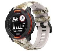GIOPUEY Cinturini Compatibile con Garmin instinct 3 50mm, Morbido TPU Cinturino [Design a colori di giunzione] - D
