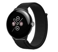 GIOPUEY Cinturini Compatibile con Google Pixel Watch 4 45mm/3 45mm, Cinturino in morbido nylon intrecciato [unisex] [Traspirante] - Black