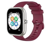 GIOPUEY Cinturini Compatibile con Honor Choice Haylou Watch, Morbido Silicone Cinturino [Resistente all'Usura] [Traspirante] - Dark Red