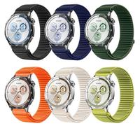 GIOPUEY Cinturini Compatibile con Honor Choice Watch 2e, Nylon Traspirante Sport Loop Cinturino in Morbido Nylon Intrecciato Strap Band - Black