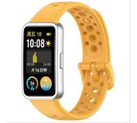 GIOPUEY Cinturini Compatibile con Huawei Band 10/9/8, Morbido Silicone Cinturino [Resistente all'Usura] [Traspirante] - Yellow