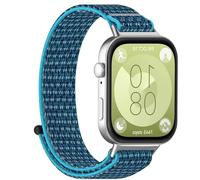 GIOPUEY Cinturini Compatibile con Huawei Watch Fit 3, Cinturino in Morbido Nylon Intrecciato [Unisex] [Traspirante] - Blue-b
