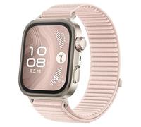 GIOPUEY Cinturini Compatibile con Huawei Watch Fit 4 Pro/Fit 4/3, Cinturino in morbido nylon intrecciato [unisex] [Traspirante] - Pink