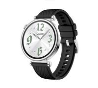 GIOPUEY Cinturini Compatibile con Huawei Watch GT4 41mm, Morbido Silicone Cinturino [Resistente all'Usura] [Traspirante] - Black