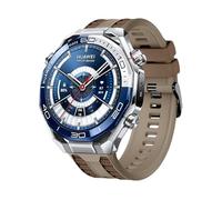 GIOPUEY Cinturini Compatibile con Huawei Watch Ultimate 2, Morbido TPU Cinturino [Design a Colori di Giunzione] - Brown