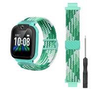 GIOPUEY Cinturini Compatibile con imoo Watch Phone Z7/Z6, Cinturino in Morbido Nylon Intrecciato [Unisex] [Traspirante] - Green