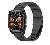 GIOPUEY Cinturini Compatibile con KOSPET Tank M4, Acciaio inossidabile Cinturino [Resistente All'usura] - black