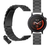GIOPUEY Cinturini Compatibile con Nothing CMF Watch 3 Pro, Acciaio inossidabile Cinturino [Resistente All'usura] - black