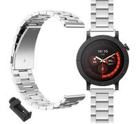 GIOPUEY Cinturini Compatibile con Nothing CMF Watch 3 Pro, Acciaio inossidabile Cinturino [Resistente All'usura] - silver