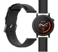 GIOPUEY Cinturini Compatibile con Nothing CMF Watch 3 Pro, vera pelle Cinturino [Resistente All'usura] [Traspirante] - Black