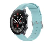 GIOPUEY Cinturini Compatibile con OnePlus Watch 2/3, Vera Pelle Cinturino [Resistente all'Usura] [Traspirante] - Blue