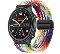 GIOPUEY Cinturini Compatibile con OnePlus Watch 2R, Cinturino in Morbido Nylon Intrecciato [Unisex] [Traspirante] - Colourful-B