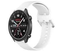 GIOPUEY Cinturini Compatibile con OnePlus Watch 2R, Morbido Silicone Cinturino [Resistente all'Usura] [Traspirante] - White