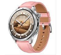 GIOPUEY Cinturini Compatibile con OnePlus Watch 3/2/2R, Vera Pelle Cinturino [Resistente all'Usura] [Traspirante] - Pink