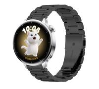 GIOPUEY Cinturini Compatibile con OnePlus Watch 4 43mm, Acciaio inossidabile Cinturino [Resistente All'usura] - black