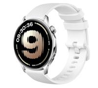 GIOPUEY Cinturini Compatibile con OnePlus Watch Lite, Morbido Silicone Cinturino [Resistente all'Usura] [Traspirante] - White