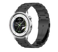 GIOPUEY Cinturini Compatibile con OPPO Watch S, Acciaio inossidabile Cinturino [Resistente All'usura] - black