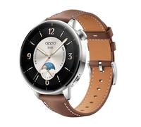 GIOPUEY Cinturini Compatibile con Oppo Watch X2 Mini, vera pelle Cinturino [Resistente All'usura] [Traspirante] - Brown
