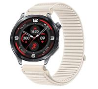 GIOPUEY Cinturini Compatibile con Oppo Watch X2, Nylon Traspirante Sport Loop Cinturino in Morbido Nylon Intrecciato Strap Band - Beige