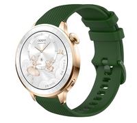 GIOPUEY Cinturini Compatibile con Oppo Watch X3 mini, Morbido silicone Cinturino [Resistente All'usura] [Traspirante] - Dark Green