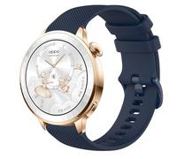 GIOPUEY Cinturini Compatibile con Oppo Watch X3 mini, Morbido silicone Cinturino [Resistente All'usura] [Traspirante] - Dark Blue