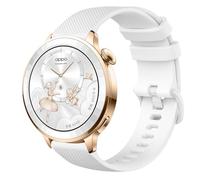 GIOPUEY Cinturini Compatibile con Oppo Watch X3 mini, Morbido silicone Cinturino [Resistente All'usura] [Traspirante] - White