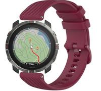 GIOPUEY Cinturini Compatibile con Polar Grit X2, Morbido silicone Cinturino [Resistente All'usura] [Traspirante] - Dark Red