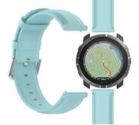 GIOPUEY Cinturini Compatibile con Polar Grit X2, vera pelle Cinturino [Resistente All'usura] [Traspirante] - Blue