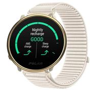 GIOPUEY Cinturini Compatibile con Polar Ignite 2, Nylon Traspirante Sport Loop Cinturino in Morbido Nylon Intrecciato Strap Band - Beige