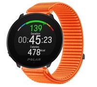 GIOPUEY Cinturini Compatibile con Polar Unite, Nylon Traspirante Sport Loop Cinturino in Morbido Nylon Intrecciato Strap Band - Orange