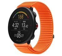 GIOPUEY Cinturini Compatibile con Polar Vantage M, Nylon Traspirante Sport Loop Cinturino in Morbido Nylon Intrecciato Strap Band - Orange