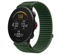 GIOPUEY Cinturini Compatibile con Polar Vantage M, Nylon Traspirante Sport Loop Cinturino in Morbido Nylon Intrecciato Strap Band - Darkgreen