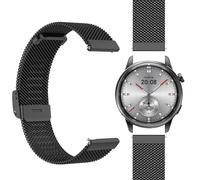GIOPUEY Cinturini Compatibile con Realme Watch S2, Cinturino in Acciaio Inossidabile Intrecciato [Resistente all'Usura] - Black