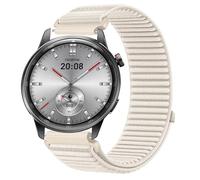GIOPUEY Cinturini Compatibile con Realme Watch S2, Nylon Traspirante Sport Loop Cinturino in Morbido Nylon Intrecciato Strap Band - Beige