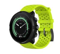 GIOPUEY Cinturini Compatibile con SUUNTO 7/9/9 Baro/D5, 24mm Morbido silicone Cinturino [Resistente All'usura] [Traspirante] - Green