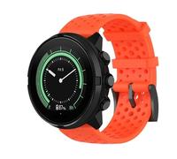 GIOPUEY Cinturini Compatibile con SUUNTO 7/9/9 Baro/D5, 24mm Morbido silicone Cinturino [Resistente All'usura] [Traspirante] - Red