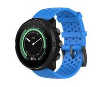 GIOPUEY Cinturini Compatibile con SUUNTO 7/9/9 Baro/D5, 24mm Morbido silicone Cinturino [Resistente All'usura] [Traspirante] - SkyBlue